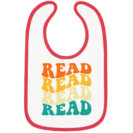 Read Read Read Read Book Lover Reading Bookworm Reader Bibs