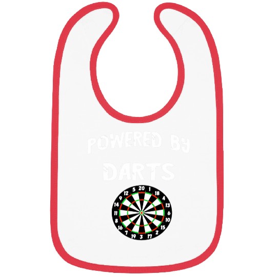 Powered By Darts Arrow Game Bullseye Dart Player Dartboard Bibs