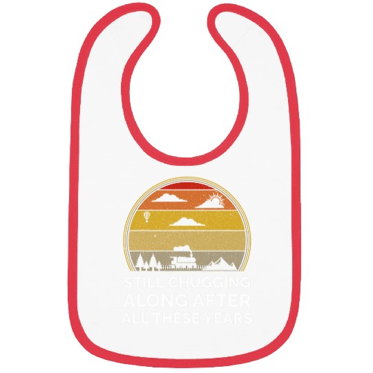 Mens Model Railroad Train For Grandpa Retirement Birthday Bibs