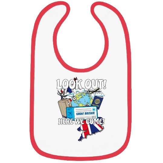 Look Out Britain Here We Come Matching Family Vacation Trip Bibs