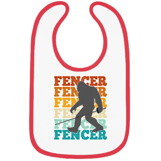 Fencing bigfoots Retro Fencer Epee swordss Bibs