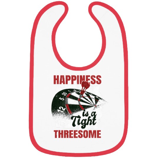 Happiness Is A Tight Threesome Dart Player Dart Team Darts Bibs