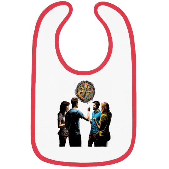 Darts Dart Team Player Throwing Sport 1 Bibs