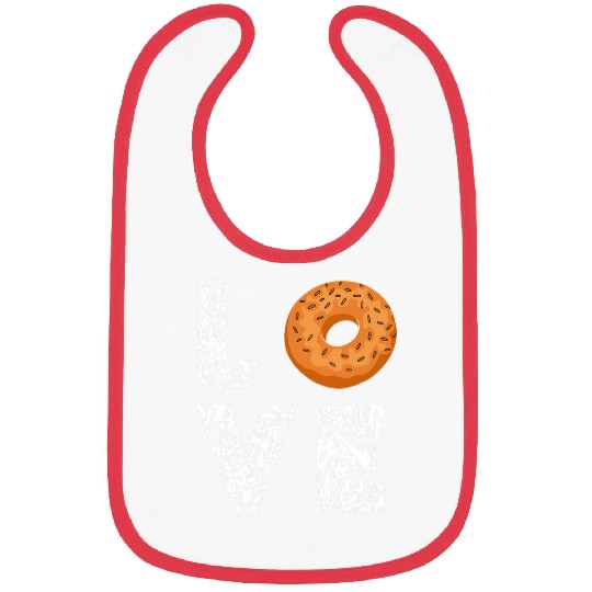 Love Bagel Leopard Dough Bagels Baking Bagel Lover Baker Bibs