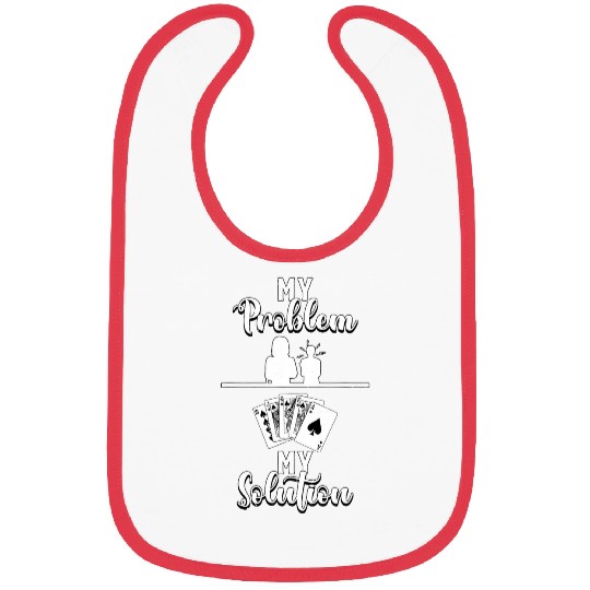 My Problem My Pictogram Mom Pokers Cards Classic Blackjack Bibs