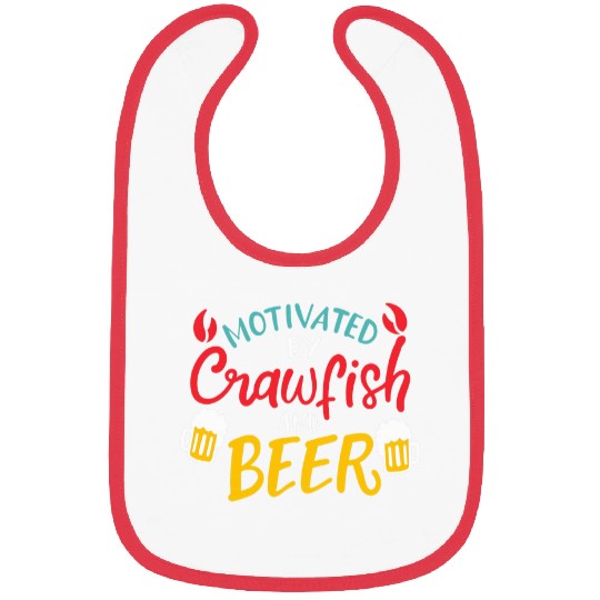 Motivated By Crawfish Beer Bibs