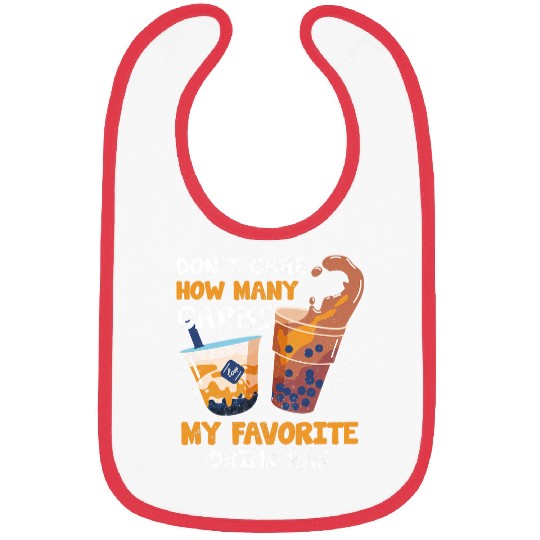 Carb Drinks Boba Bubble Milk Tea Sugar Keto Diet Bibs