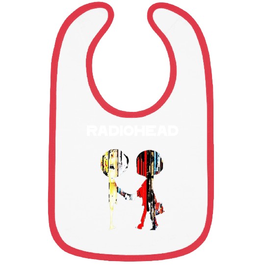 Shake hands in White Radiohead Bibs