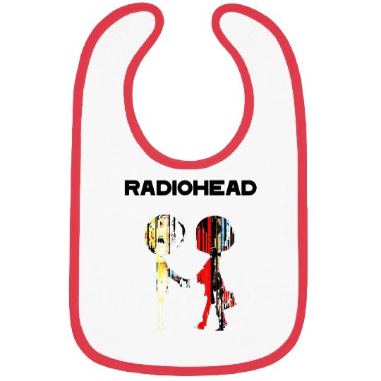 Shake hands in Black Radiohead Bibs