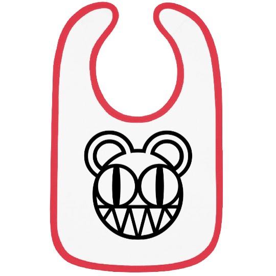 Radiohead Black Bear Head Bibs