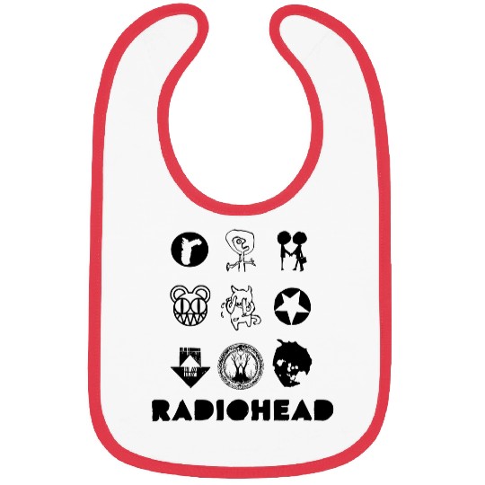 Radiohead Black Icon Bibs