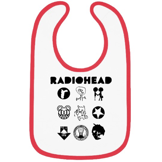 Radiohead Black All Icon Bibs