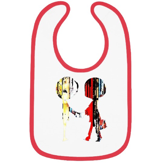 Colorful Shake hands Radiohead Bibs