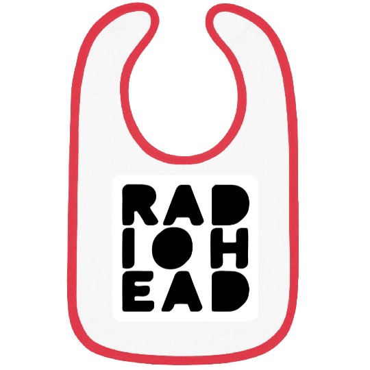 Radiohead Solid White Bibs
