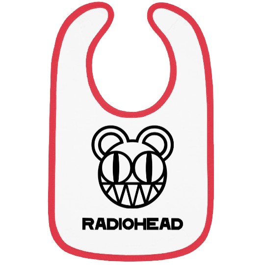 Radiohead Black Smile Head Bibs