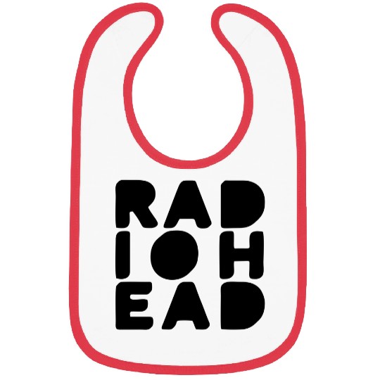 Simple Bold Text Radiohead Bibs