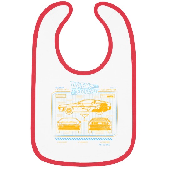 Back To The Future 35Th Anniversary Delorean Bibs