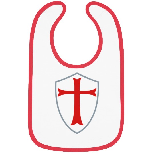 knights templar shield Bibs