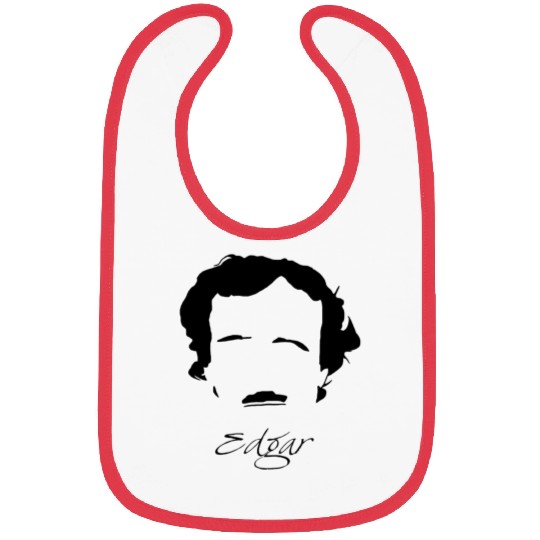 Edgar Allan Poe Silhouette & Hirsute Bibs