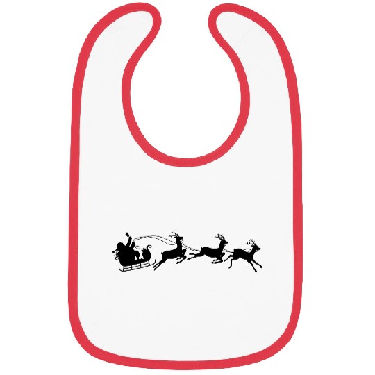 santa's sleigh Bibs