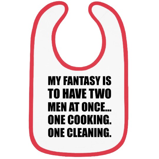 Two Men At Once Bibs