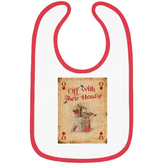 Alice in Wonderland The Queen of Hearts Bibs