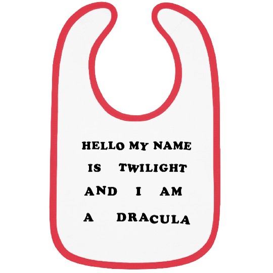 Hello My Name Is Twilight Bibs
