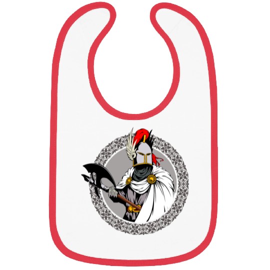 ancient warrior Sparta ax helmet raincoat pattern Bibs