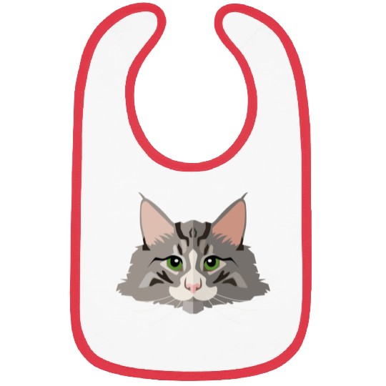grey cat Bibs