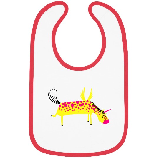 Funny Unicorn Bibs