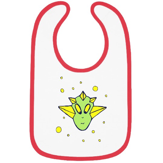 Alien Head Bibs