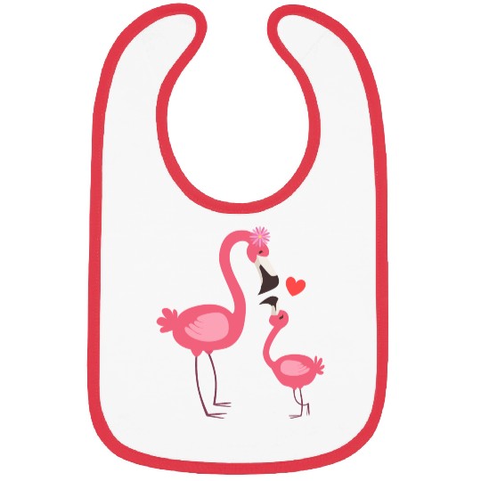 flamingo family Bibs