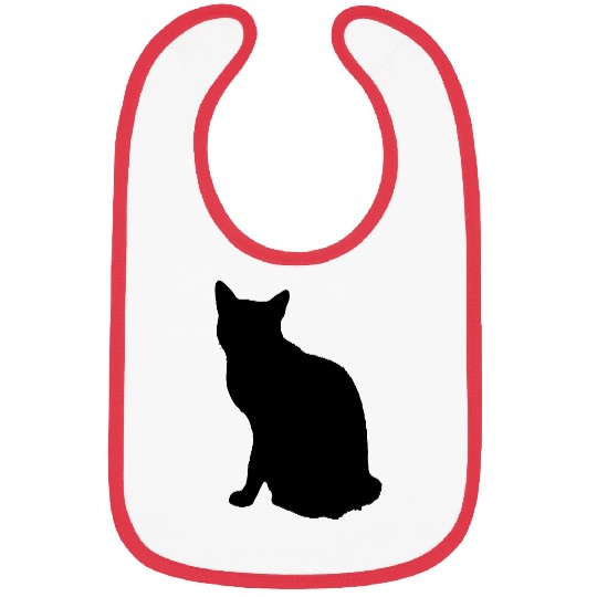 Vector Cat Silhouette Bibs