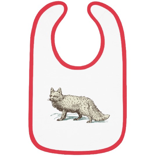 Arctic fox Bibs