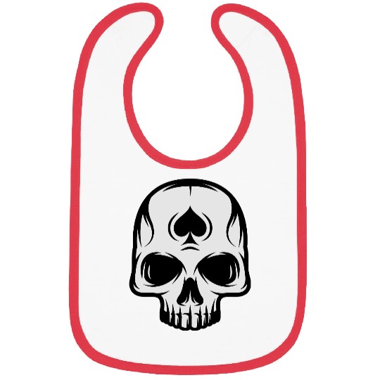 spade skull Bibs