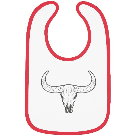 buffalo skull Bibs