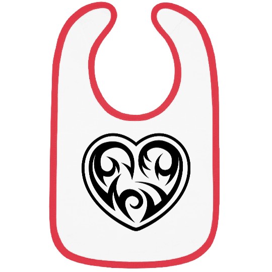 Tribal heart Bibs