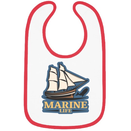 marine life logo Bibs