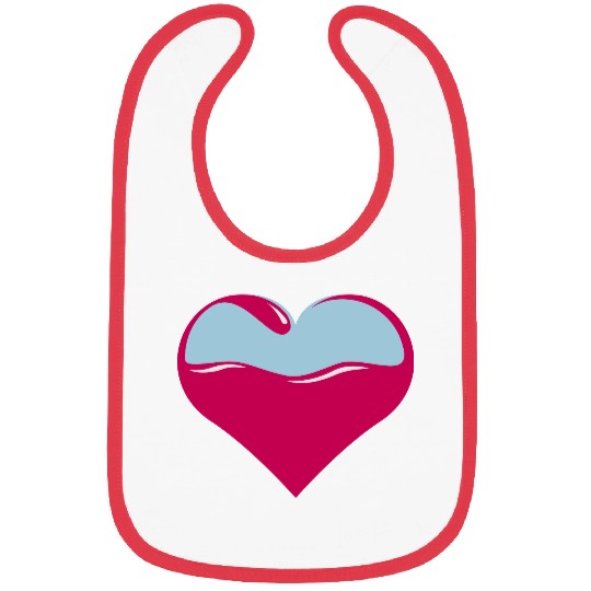 Ocean heart Bibs