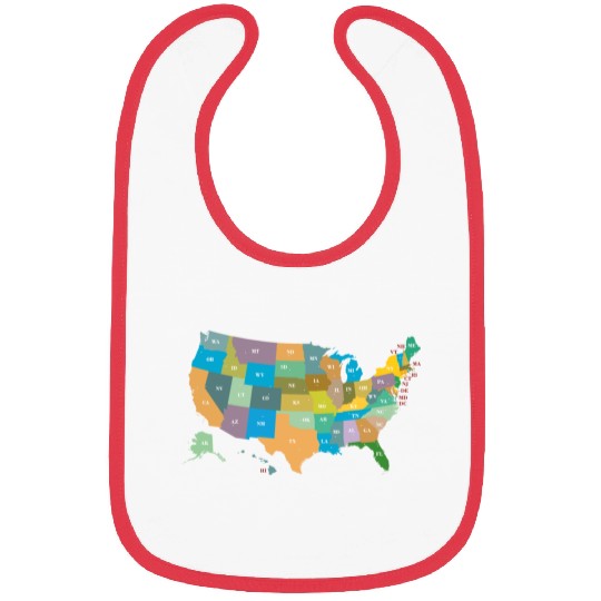US States Bibs