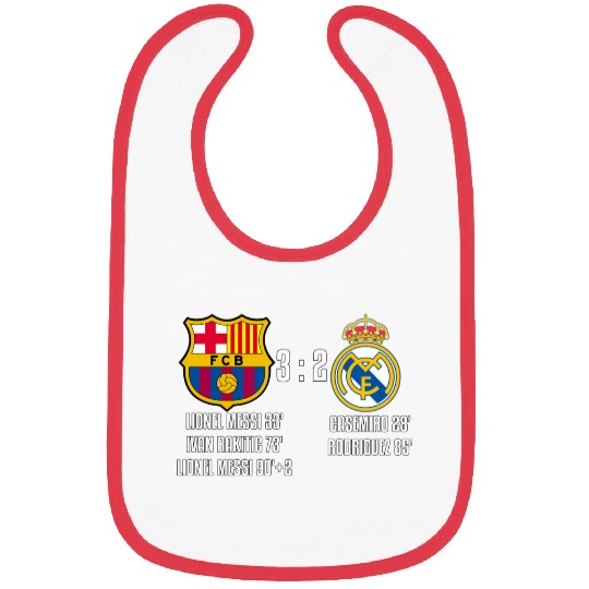 FC Barcelona 3 - 2 Real Madrid Bibs