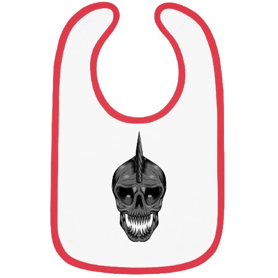 punk skull Bibs