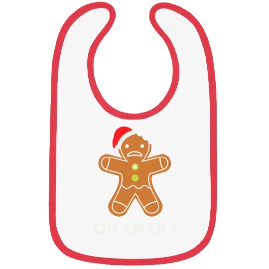 Gingerbread - Oh Snap gingerbread Bibs