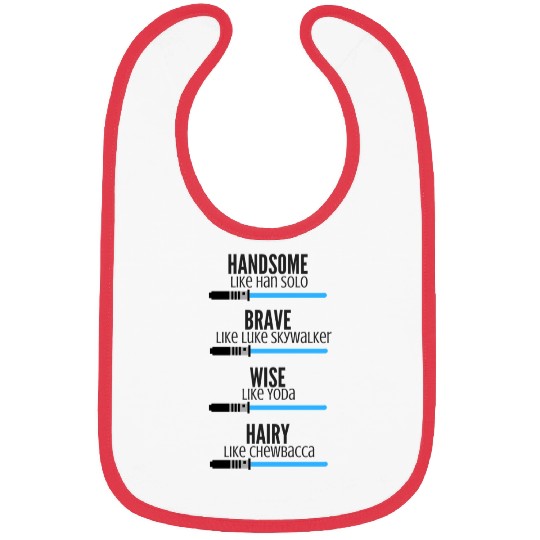 Handsome like Han Solo Bibs