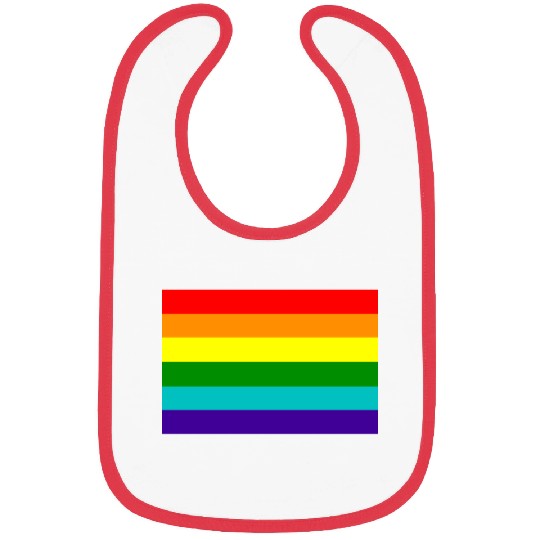 Gay pride rainbow flag Bibs