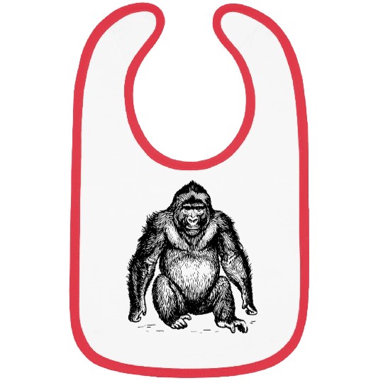 affe monkey gorilla chimp orangutan269 Bibs