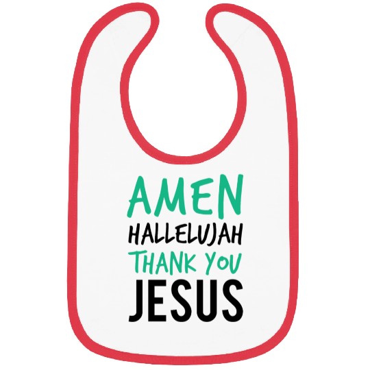 Amen Hallelujah Thank You Jesus Christian Worship Bibs