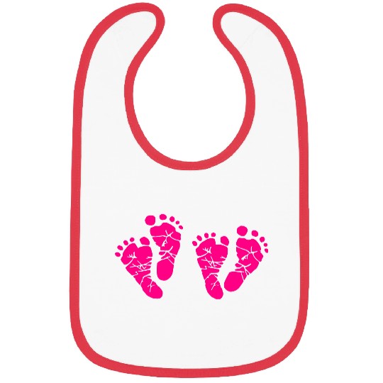 Twin Baby Feet - Pregnancy - Maternity - Mom to be Bibs