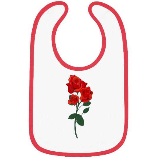 red rose Bibs
