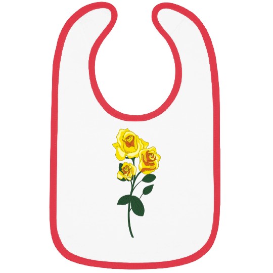yellow rose Bibs